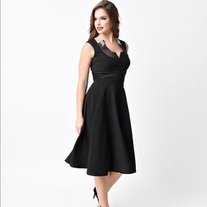 1950s style little black dress